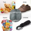 6 Grids Wall-mounted Sundries Organiser non-woven Fabric Closet Storage Mesh Bag Pocket Clear Hanging Over The Door Cloth Box 5