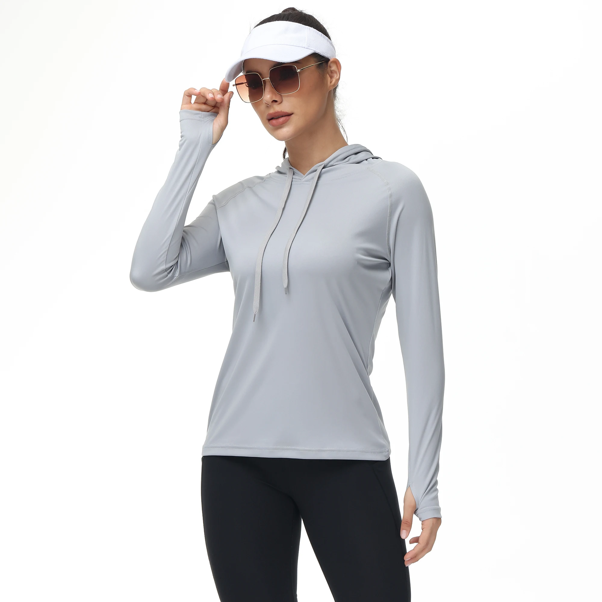 Black Plaid Cooling UPF50+ Quarter Zip Top
