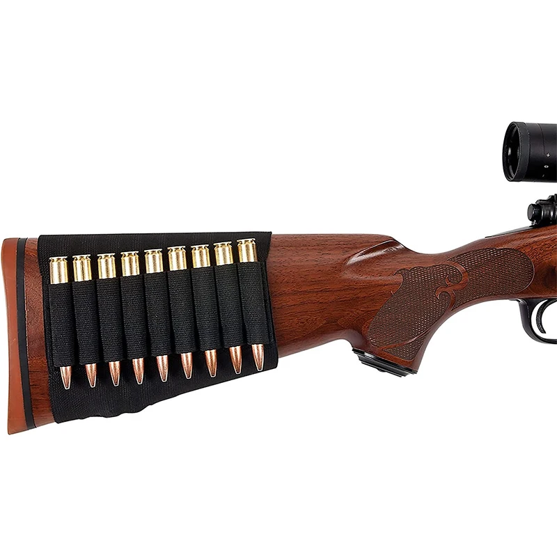 Rifle Buttstock Shell Ammo Holder Cartridge Shot Gun Shell Magazine 9 Rounds fits most hunting rifles