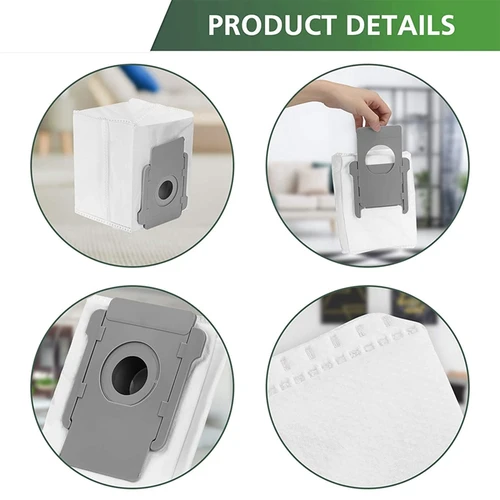 IRobot Roomba I3 +(3550) I7 +(7550) S9 +(9550) I6 +(6550) I8 +(8550) 클린베이스 용 16 팩 진공 가방 4