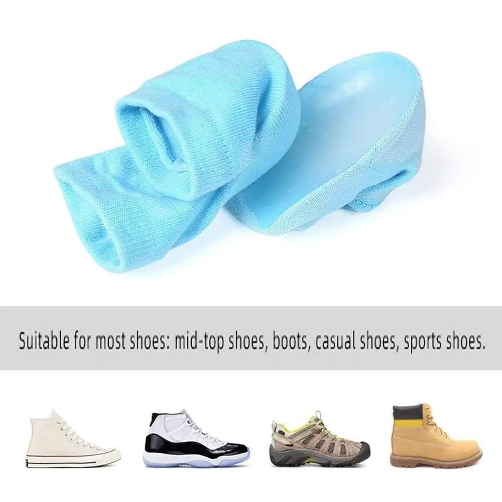Unsichtbare Rizzsohlen Höhe max Socken Sport verdickte Sebs Fersen polster Anti-Rutsch 2.5/3,5 cm halbe Höhe erhöhen Einlegesohlen Frauen Männer – Detail 5