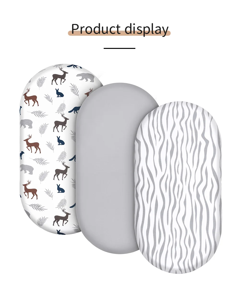100% Organic Cotton 3Pcs/pack Bassinet Sheet Pad Covers Universal Fit Newborn Changing Pad Covers Baby Boys Girls Bedding Sheet 1 S87dfebb1eb0a49548e7e648e7a2de904f