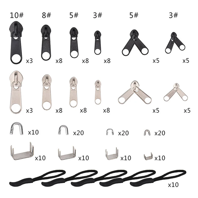 Ultimate Zipper Repair Kit - 85-Piece Easy Fix Universal Replacement Set