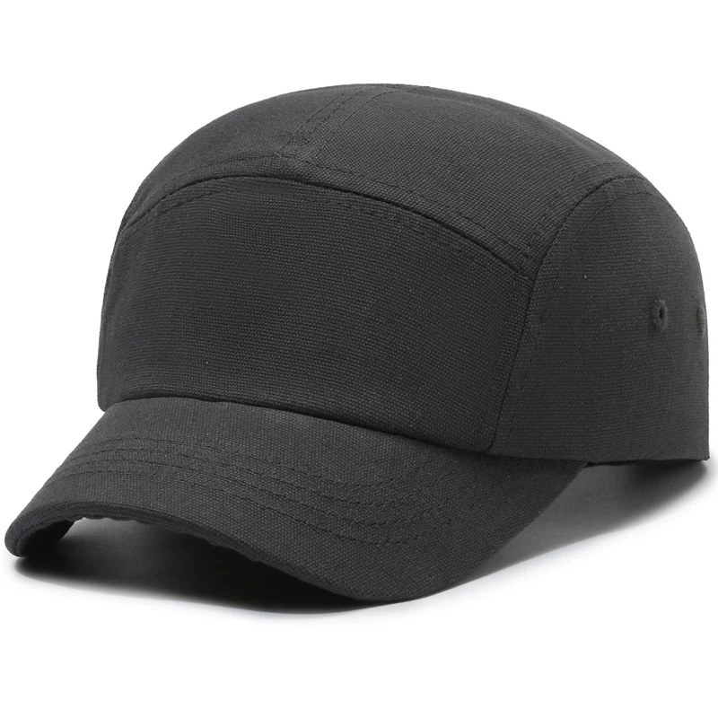 New Short Brim Baseball Cap Summer Breathable Sun Hats Solid Color Adjustable Snapack Caps Fashion Peaked Cap For Women Men