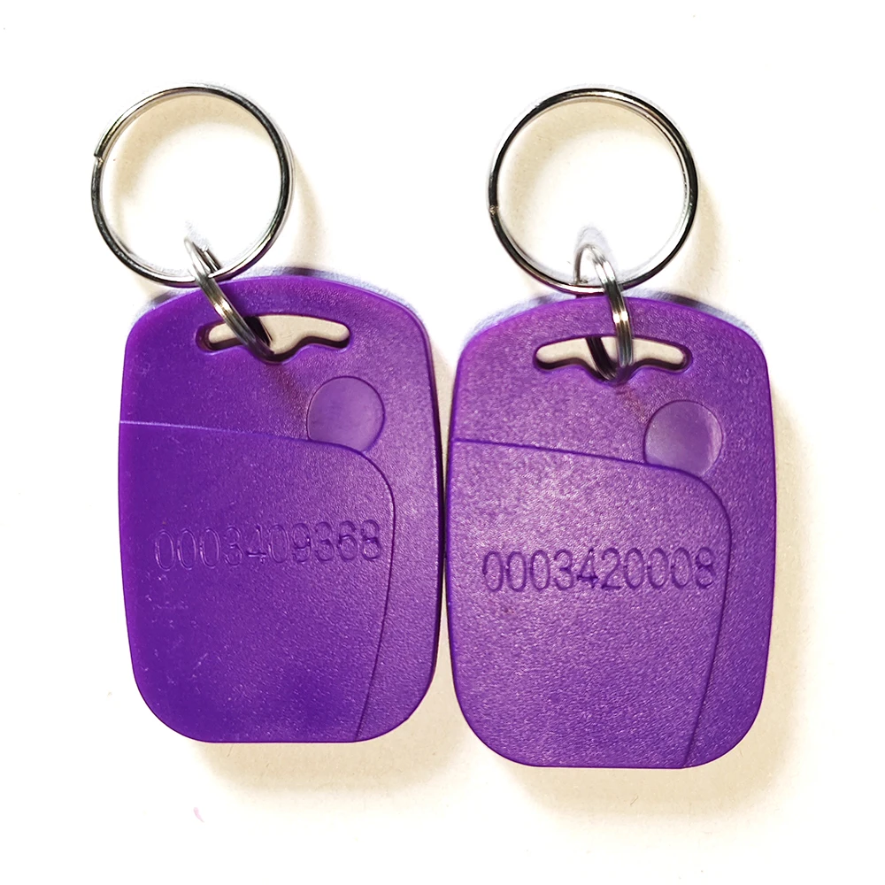 Pack of 100 RFID Key Fob Keychain Tags