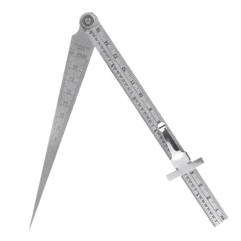 

Stainless Steel Welding Taper Gage Feeler Gauge Hole Inspection Test Ruler