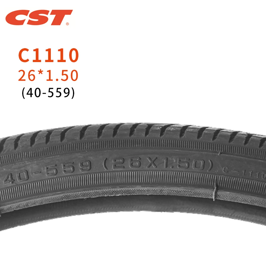 CST-Mountain Bike Tires Wear Resistant MTB C1110 Bicycle Parts 40-559 26x1.50 City Classic Bike Tire
