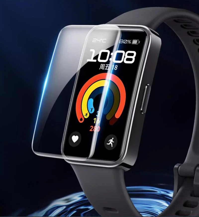 

Мягкая прозрачная защитная пленка из ТПУ для смарт-браслета Huawei Band 9/8/7/6 Pro, 5 шт.