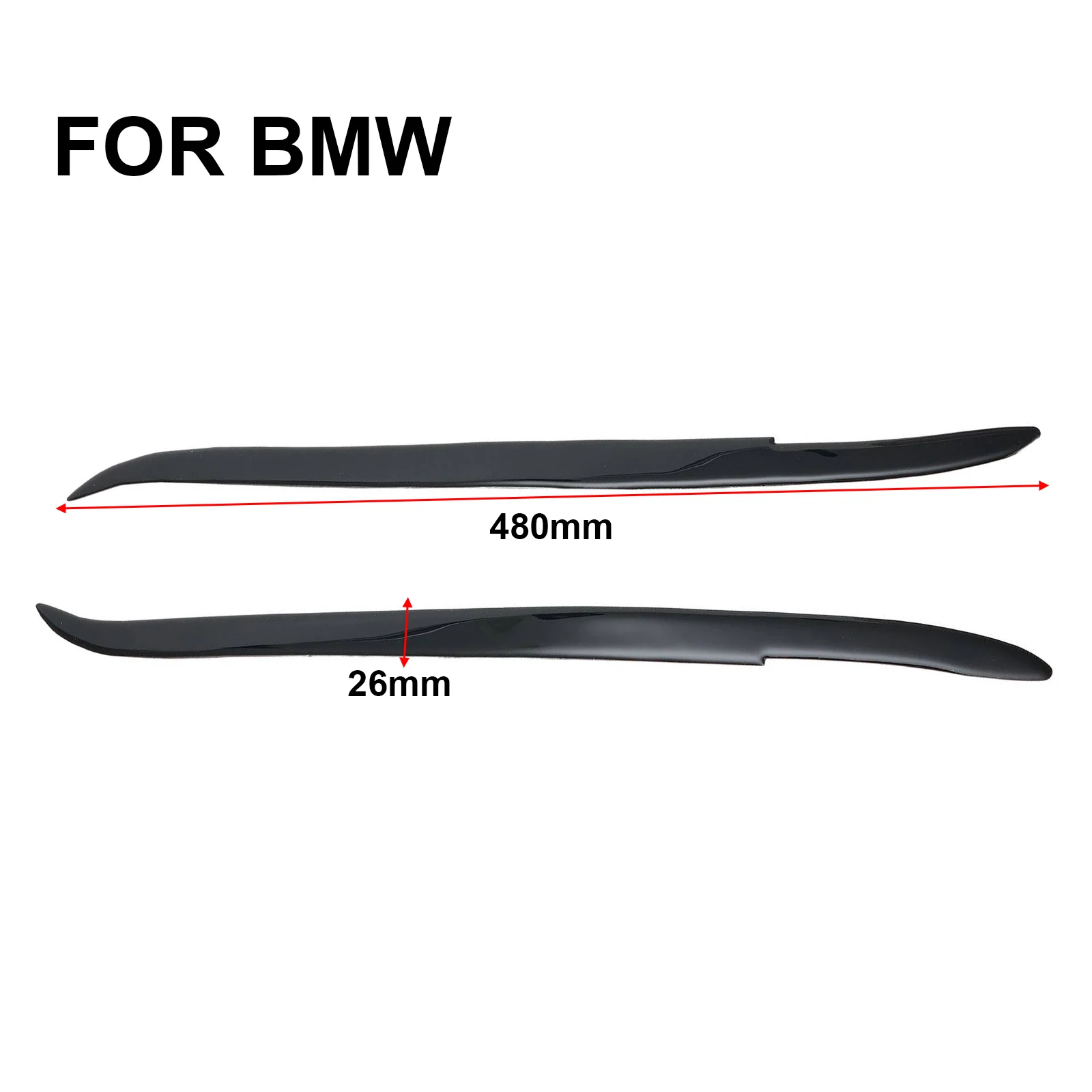 

For BMW 5 Series E39 1995-2003 Headlight Eyelid Eyebrow Trim Made Of High Quality, Fine Surface Treatment, Sturdy And Delicate.