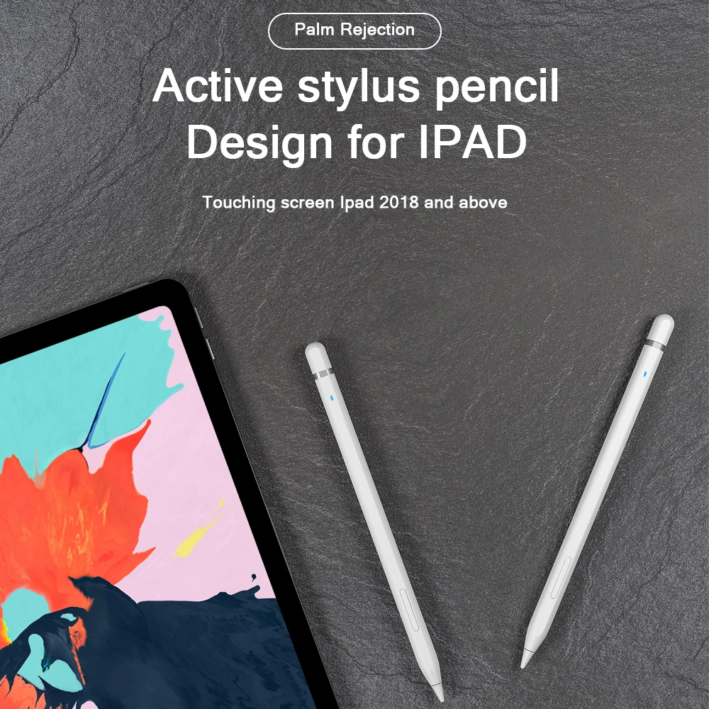 For Apple Pencil With Palm Rejection Tilt Sensitive Stylus Pen For iPad 6 7 8 Generation Pro 11 12.9 Air 3 4 Min 5 2