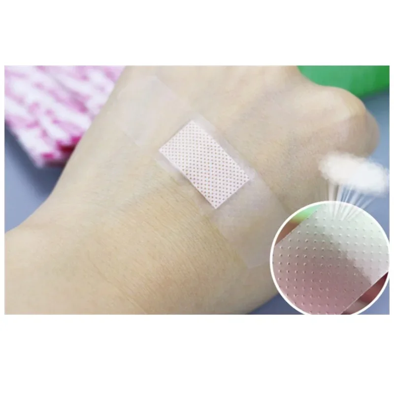 160pcs/lot band aid Transparent Waterproof Breathable Adhesive Bandage First Aid Emergency Kit