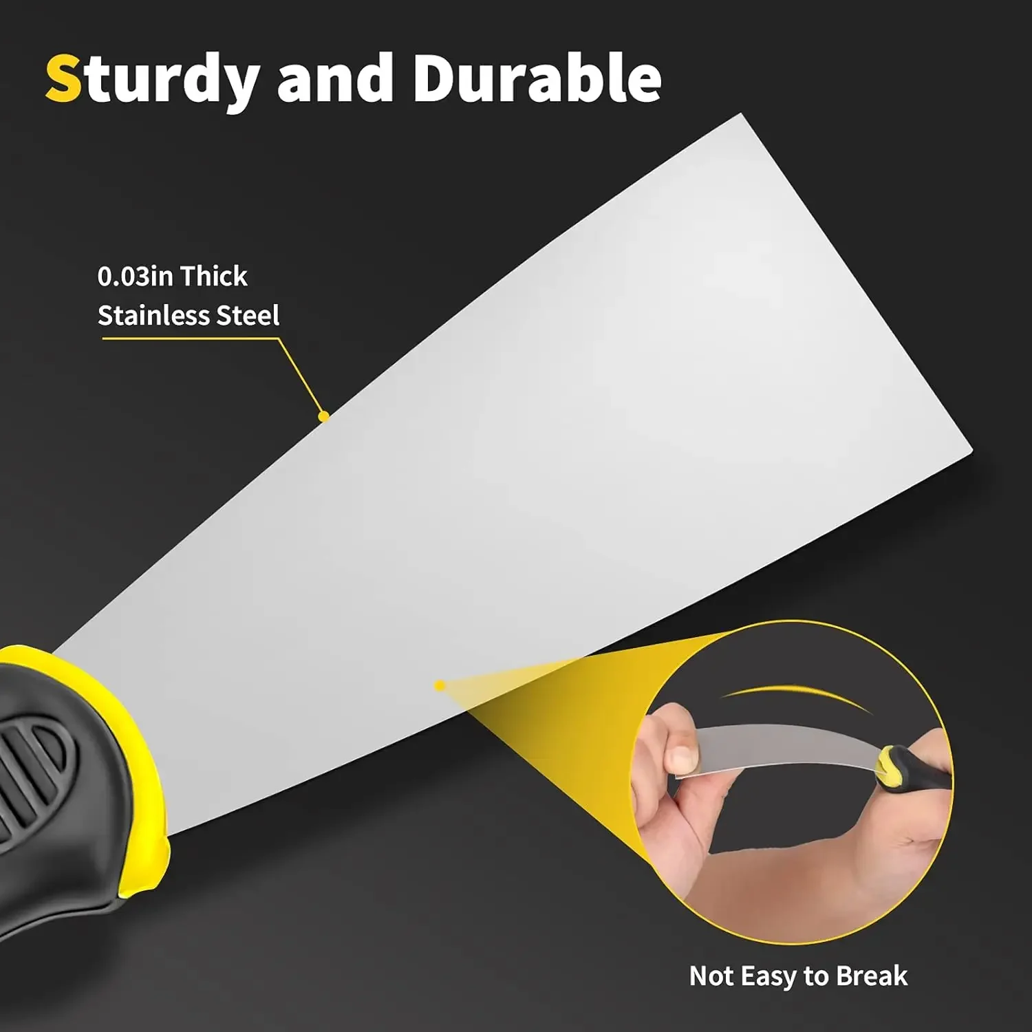 15 in 1 Multi Use Putty Knife Stainless Steel Paint Scraper Removal Construction Tool for Wallpaper Can Opener Home DIY