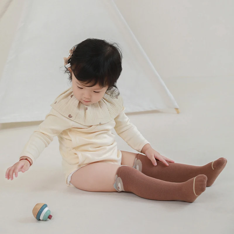 Children Loose Leg Warm Knee High Long Cotton Socks 2023 Autumn New Newborn Baby Korean Style Socks for Boys Girls Stockings