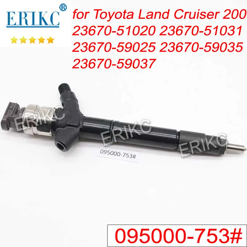 

095000-7531 23670-59025 Fuel Injection Sprayer 095000-7530 Common Rail Diesel Injector Nozzle for DENSO Toyota Land Cruiser 200