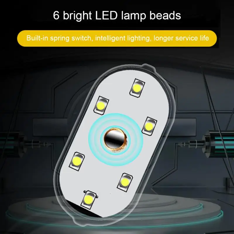

Usb Charging Vehicle Roof Emergency Light Portable Led Atmosphere Surrounding Lamp Durable Intelligent Lighting Practical