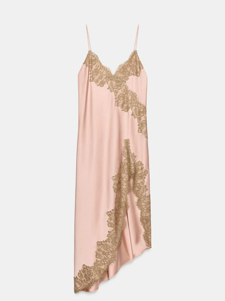 Pink lace patchwork