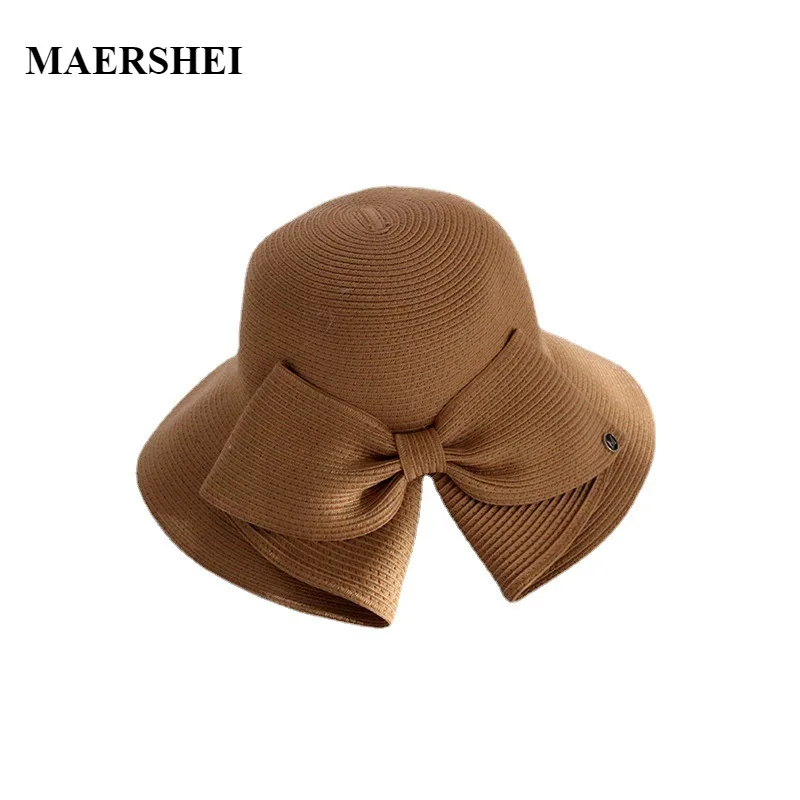 

Sun Hats for Women Big Brim Floppy Girls Straw Hat Sun Hat with Bowknot Elegant Protection Shading Fashion Beach Caps