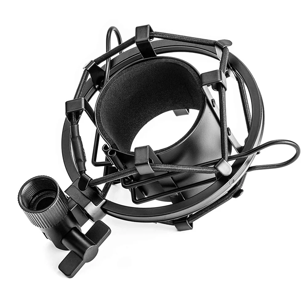 Universal Microphone Shock Mount Anti Vibration Isolation Clip Holder for 42.4mm Condenser Mic microphone accessories,microphone clip