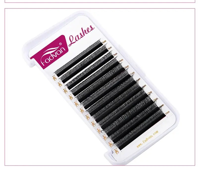 FADVAN W 3D 4D 5D 8-12/8-14mm Wimpern Wimpernverlängerung W-Form C/D Curl Neuartige Hybrid-Volumen Make-up Faux Mink Wimpern – Detail 13