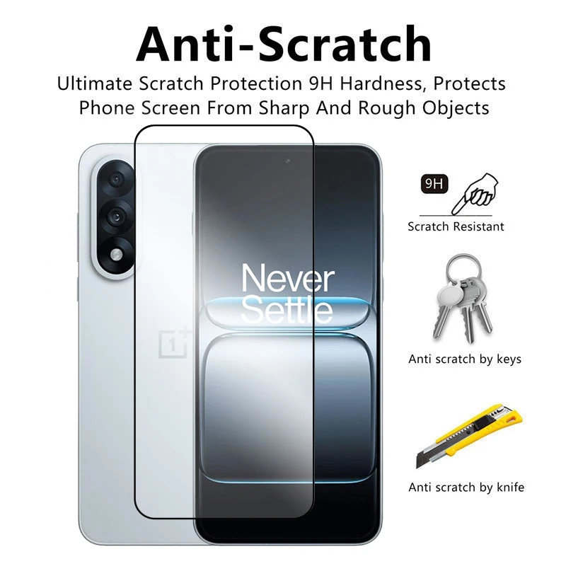 6-in-1 Full Cover Tempered Glass Screen Protector with 2.5D Edge