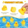 100Pcs Rubber Ducks for Kids Yellow Mini Duck Party Favors Bulk Ducks Summer Pool Floating Toys Rubber Ducks Birthday 3