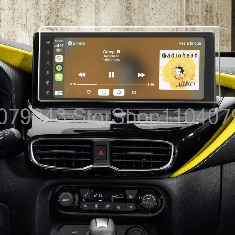 Displayschutzfolie aus gehärtetem Glas für Nissan Juke N-Sport 2024, 12,3 Zoll, Infotainment-Auto, GPS, Navigationsradio, kratzfeste Folie – Detail 3