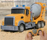4CH Remote Control Truck RC Simulation Garbag Truck Off Road Mixer Truck With LED Electronic RC Engineering Car Toy Boys Gift 1