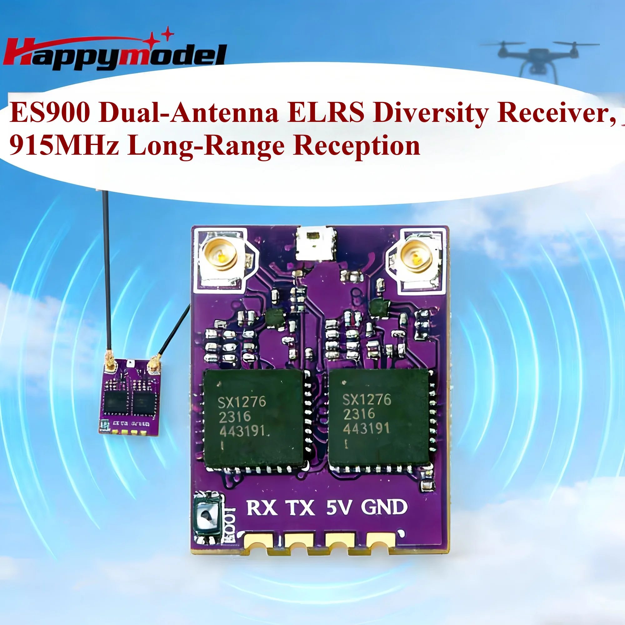 Enhanced Long Range Diversity Receiver, 915MHz/868MHz Frequency