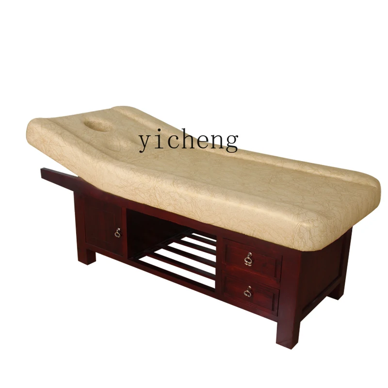 

Zk Solid Wood Beauty Bed High-End Beauty Salon Special Massage Folding Home Physiotherapy Bed