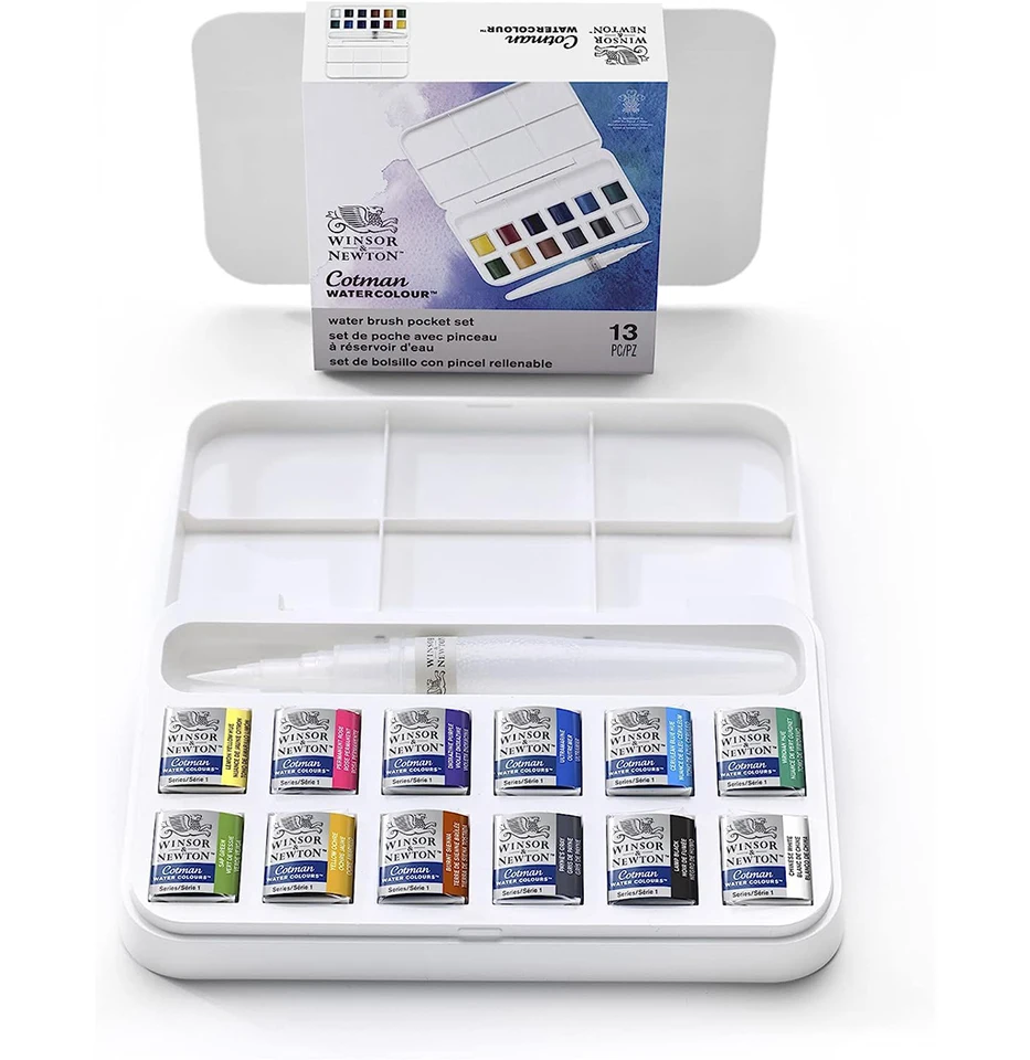 Professional Watercolors, 8 Assorted Colors, Oval Pan Palette Tray - Office  Express Office Products