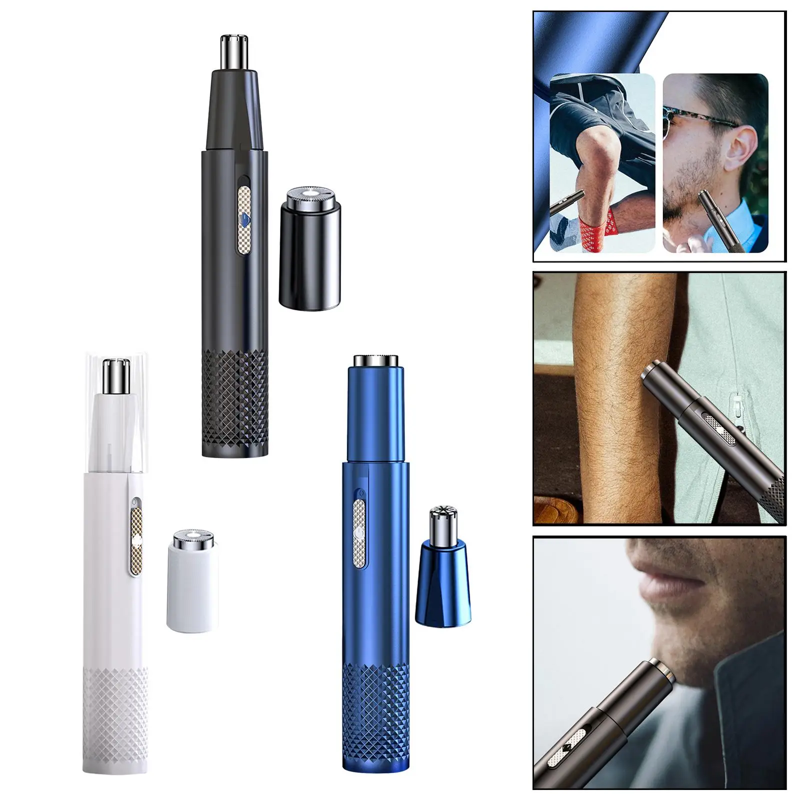 Nose and Ear Hair Trimmer Rechargeable Hypoallergenic for Men