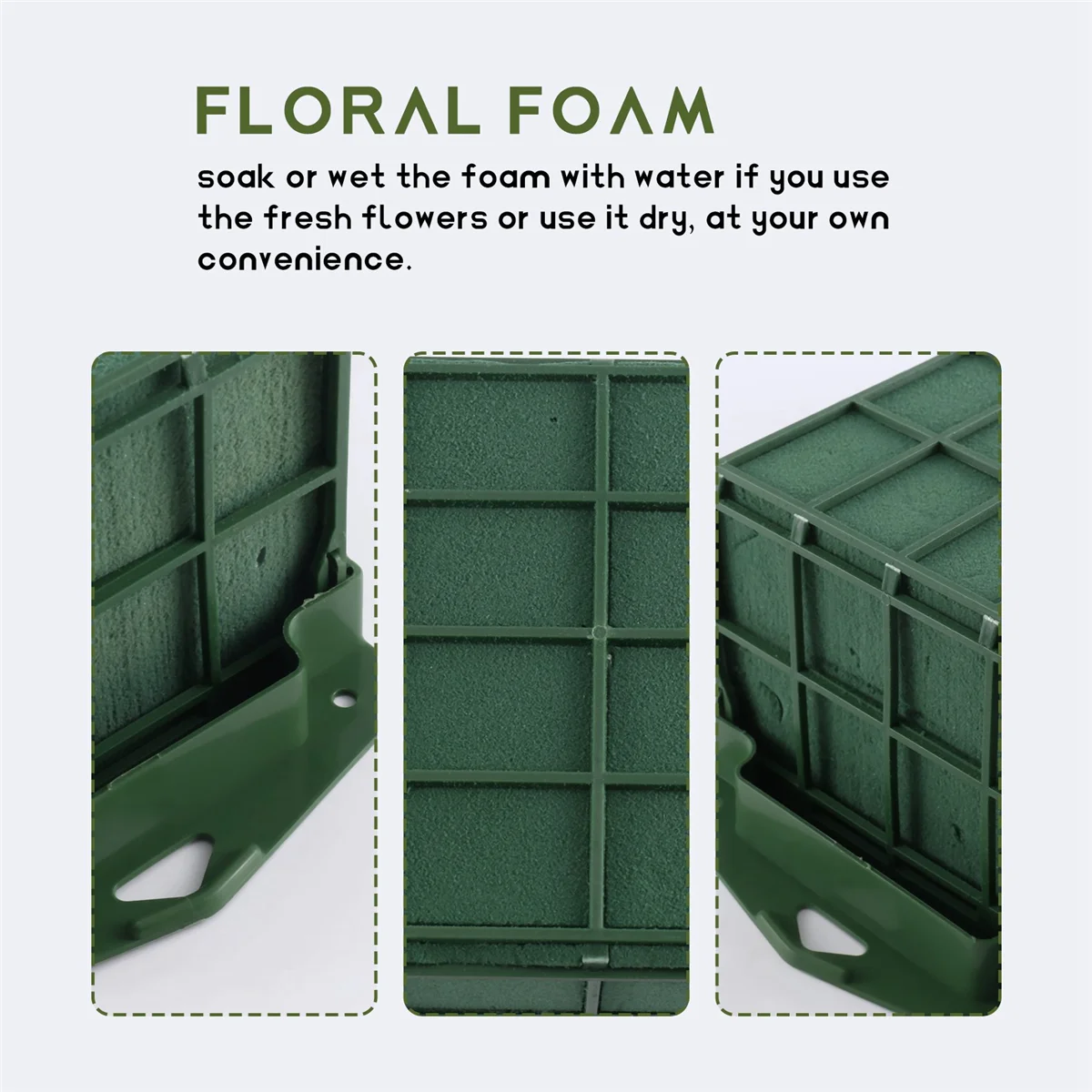 2 Pack Floral Foam Cage for Flower Arrangements Dry and Wet Floral Foam for  Fresh Artificial Flowers Florist Foam - AliExpress