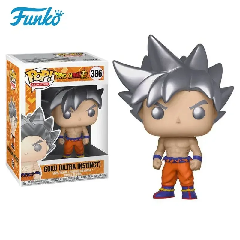 Funko Pop Animation Dragon Ball Super Goku (Ultra Instinct) Silver 386 # Vinyl Action Figure Giocattoli Da Collezione Per Bambini