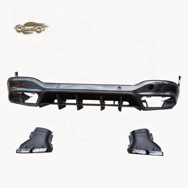 

BETTER High Quality Carbon fiber Rear Diffuser for Mercedes Benz GLC GLC63 X253 W253 SUV 2015-19 To Topcar style