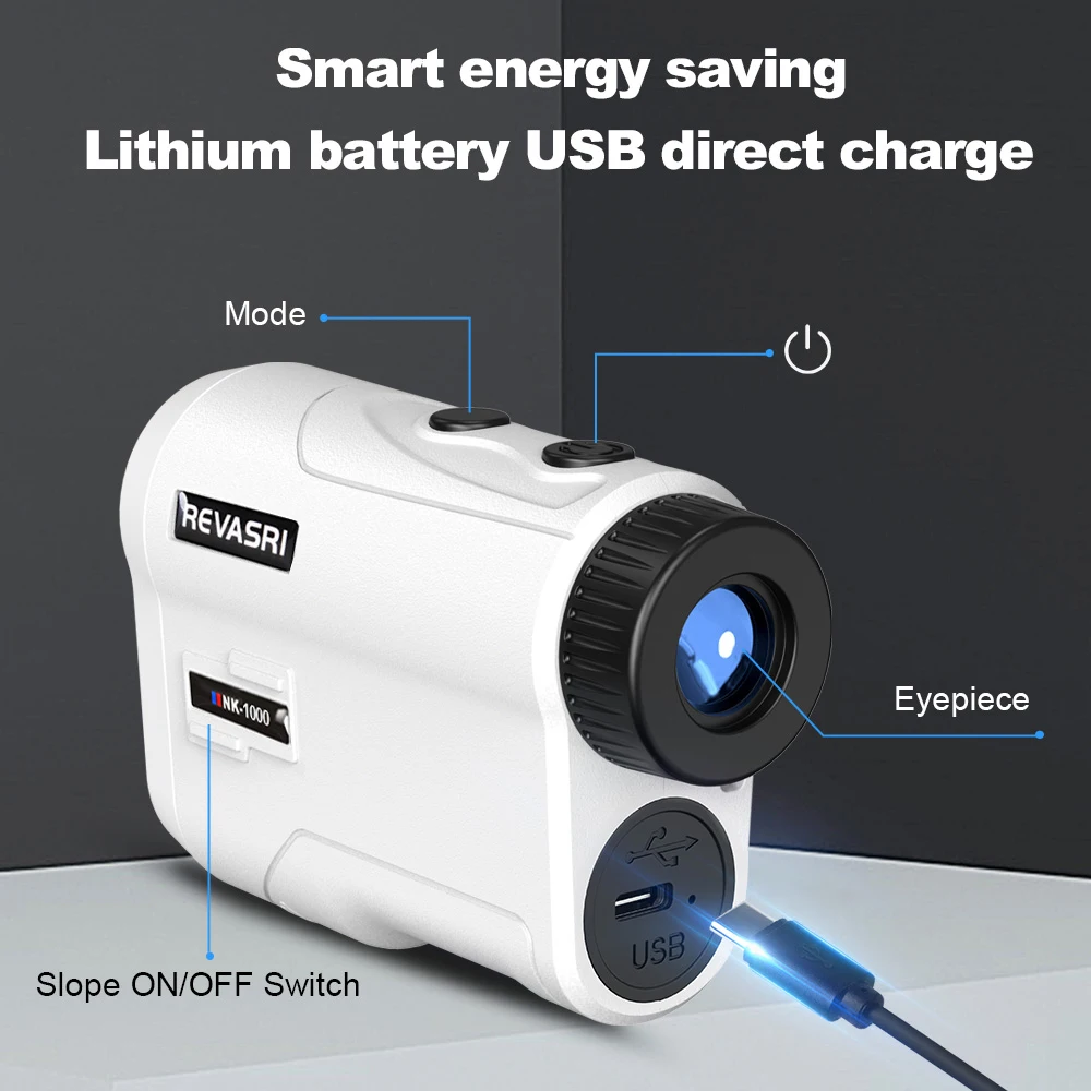 REVASRI Golf Rangefinder – 600/1000 Yards with Slope, Flag Lock & Vibration 6