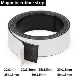 Bande magnétique souple JAUNE 5m x 5mm