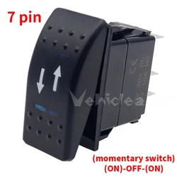 Waterproof Dual LED Rocker Switch for Car, Boat, or Caravan (69.ARROW UP ARROW DO)