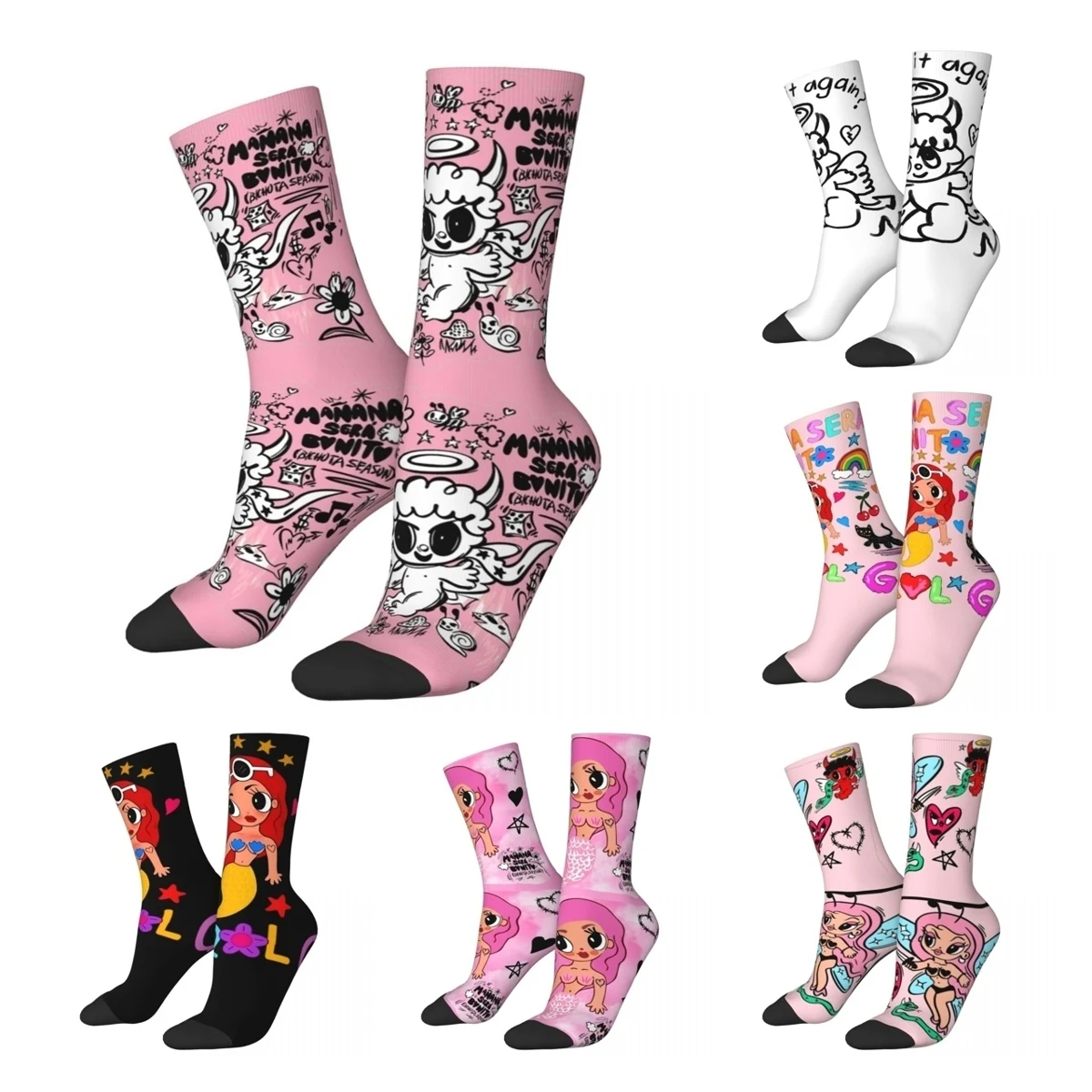 

Bichota Season Karol G 2023 Design Theme Socks Accessories for Women Cozy Dress Socks