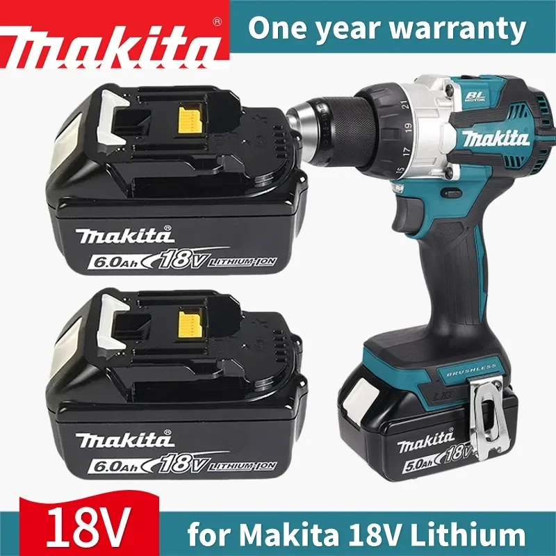

18V 5.0Ah Makita Original With LED lithium ion replacement LXT BL1860B BL1860 BL1850 Makita rechargeable power tool battery 5000
