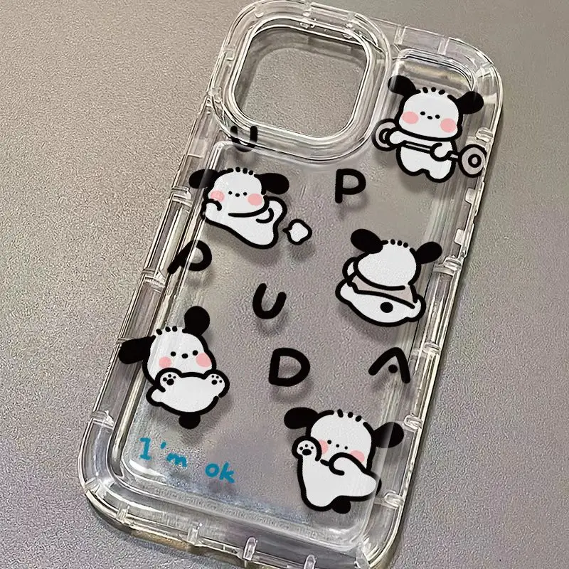 thumbnail image 1 of Cute Pochacco Phone Case for iPhone 15 14 13 12 11 Pro Max XR XS X 8 7 6 6S Plus SE 2020 Shockproof Transparent Back Cover, 1 of 5