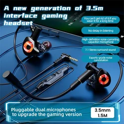 Multi - Platform Wired Gaming Headsets with Mic - Enhanced Bass Stereo Earbuds for Gamers (3.5mm - 1.5M long)