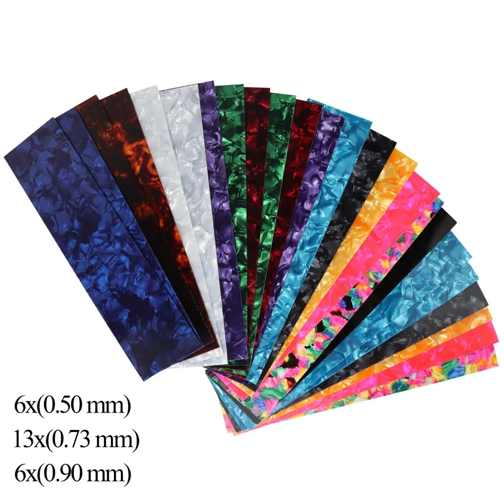 Portable 25Pcs Guitar Pick Punch Customize DIY Celluloid Sheet Film Strips 15.3x4cm Stringed Instrument Guitar Parts Accessories