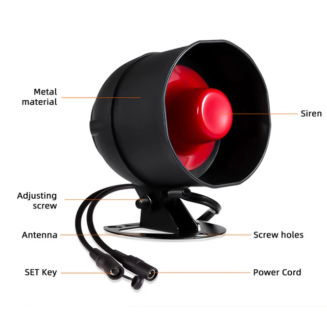 Tuya Smart WIFI Security Alarm System Siren Compatible 433Mhz Anti-theft Motion Door Sensor Compatible with Google Home Alexa 6