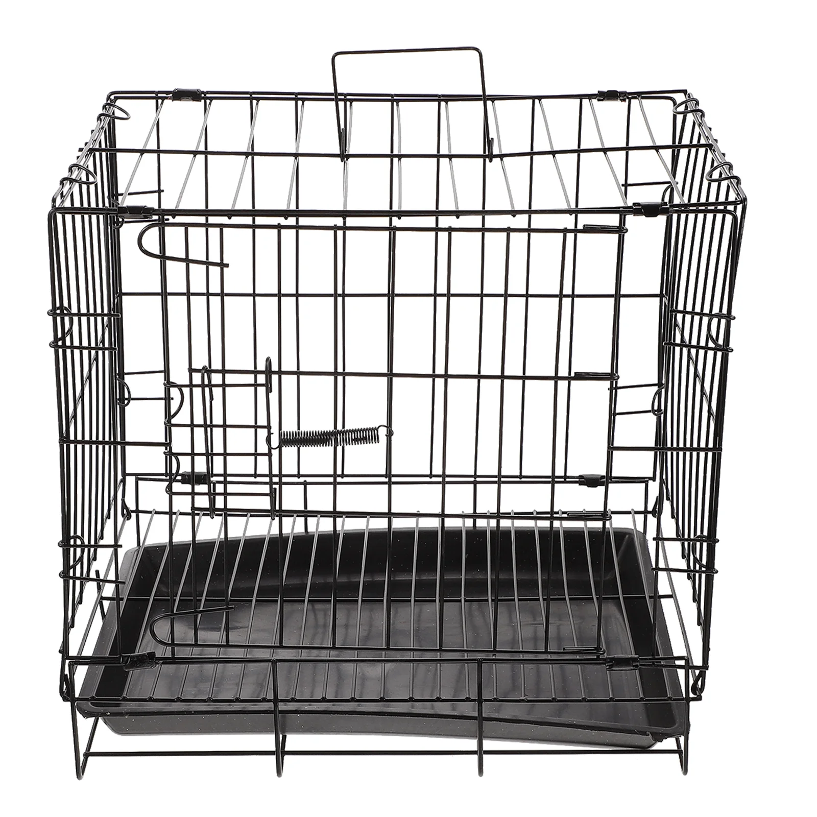 

1 Set Pet Kennel Cat Dog Folding Cage Bite-resistant Iron Wire Pet Crate Dog Kennel