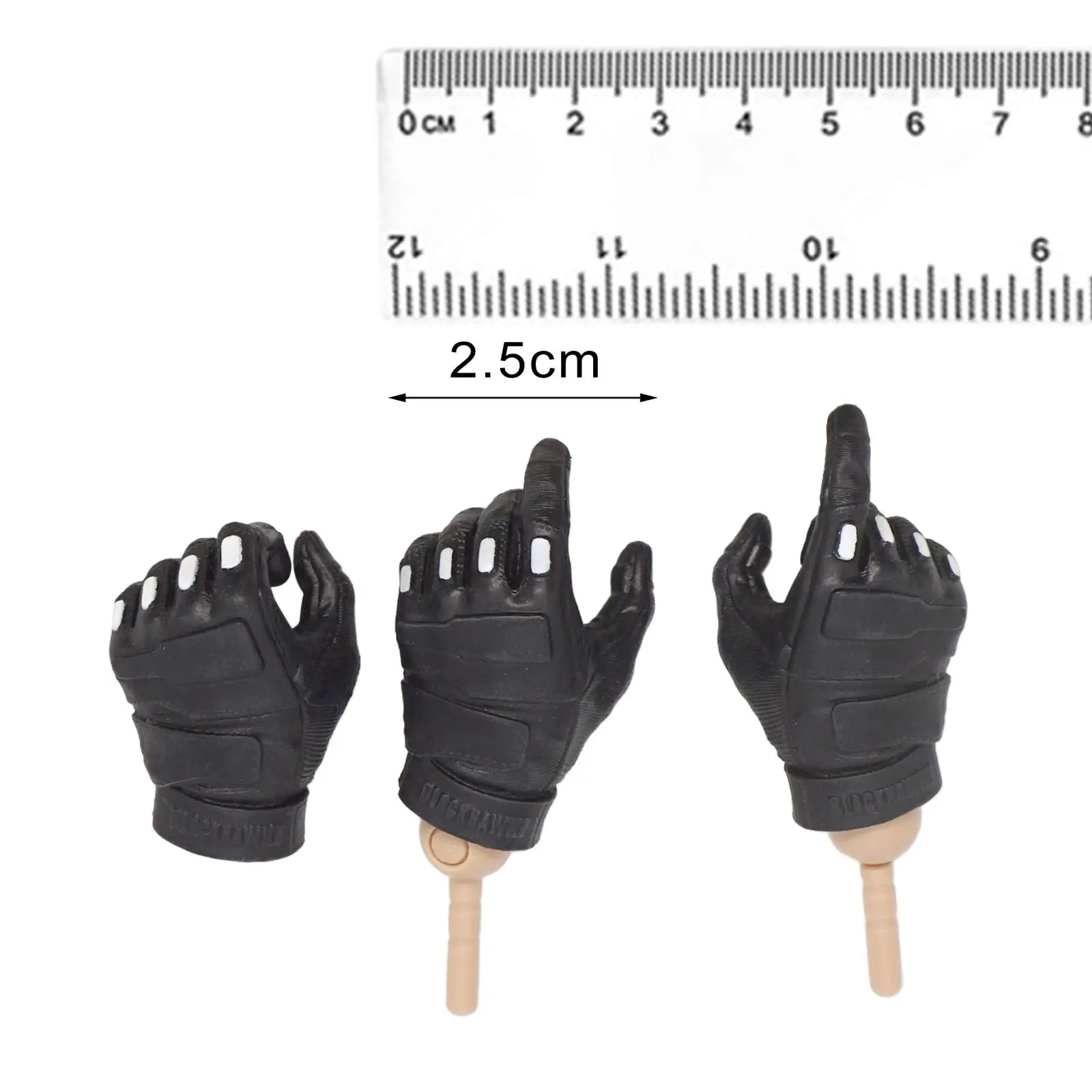 3Pcs 1:6 Male Gloves Hands Action Figure Costume for 12