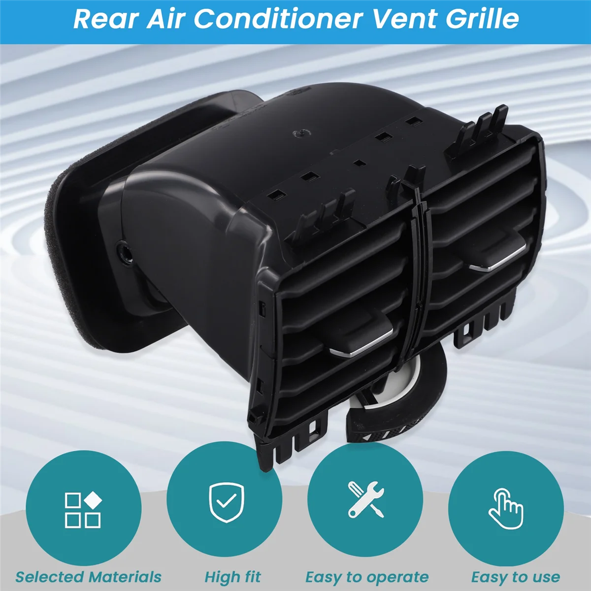 用 vw 用 トゥーラン L 2016 2017 2018 2019 2020 エアコン吹き出し口 適合リア 車 車のエアコン通気口 カーアクセサリー リアエアコンアウトレット  エアコンアウトレット プラスチック VW トゥーラン L 2016 車用コンソールベント に適合するトゥーラン L リアエアコンアウトレット 2016-2020 エアコンアウトレットに適合