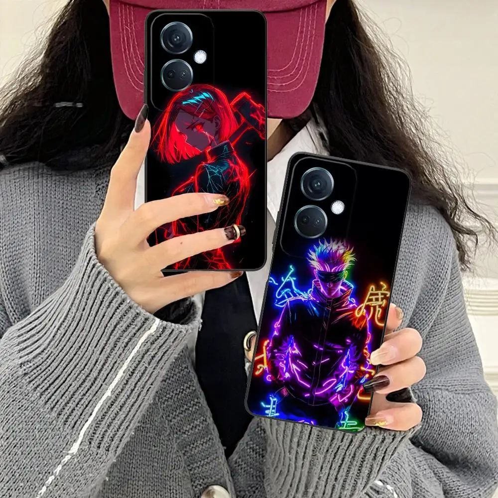 Jujutsu Kaisen Neon Colorful Phone Case with Pretty Printing Design