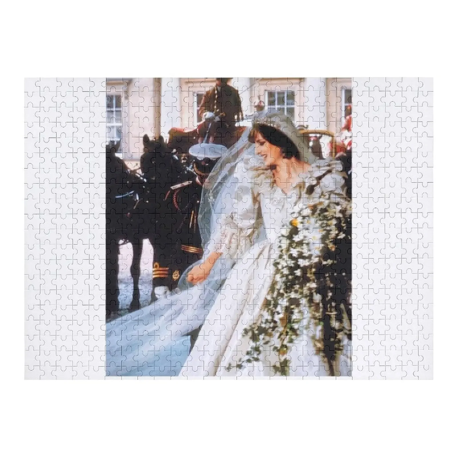 Princess Diana on her wedding day, 1981. Jigsaw Puzzle Personalized Gift Married Works Of Art Puzzle