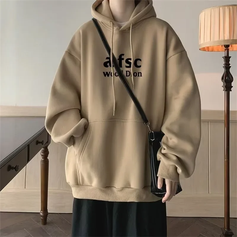 

Autumn Winter Woman Hoodie Oversized Sweatshirt Korean Pullover Hooded Letter Printed Couple Goth Clothes Y2k Preppy Street Wear