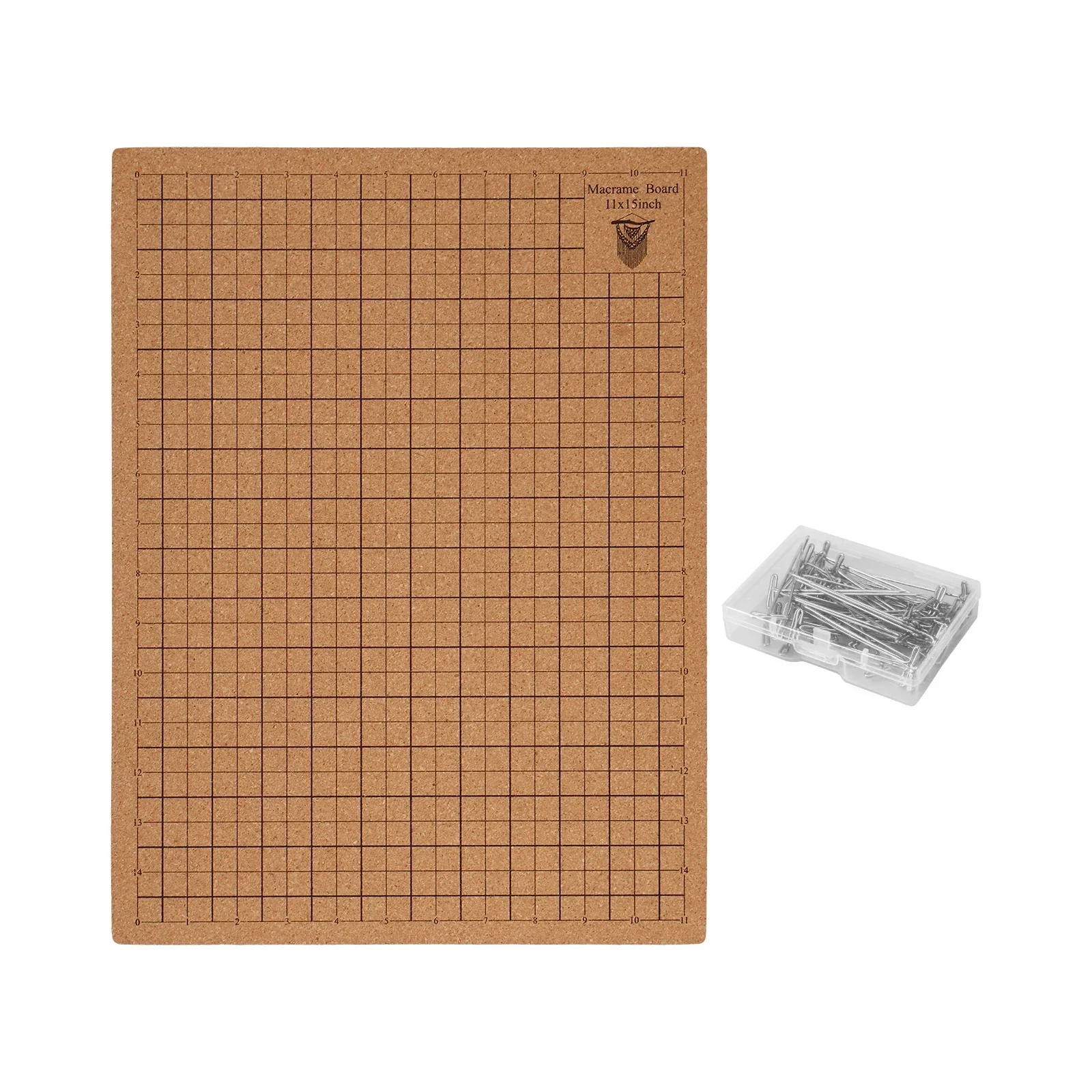 Macrame Board with Pins 12x16in Double Side Macrame Project Board with Grids Portable Braiding Instructions Reusable